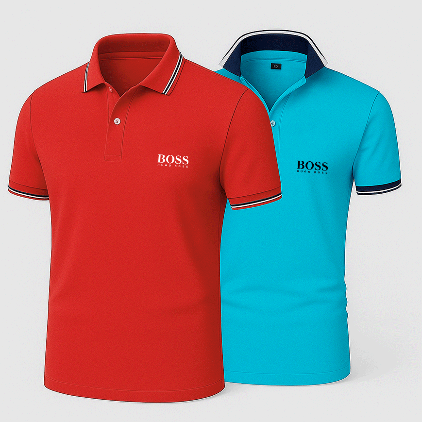 [TAKE 2, PAY FOR 1] 2-PIECE SET PREMIERE POLO SHIRTS